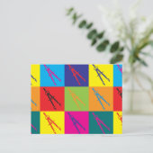 Zivil Engineering Pop Art Postkarte (Stehend Vorderseite)