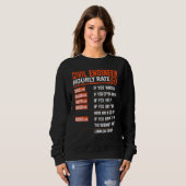 Zivil Engineering Stundensatz Zivil Engineering E Sweatshirt (Vorne ganz)