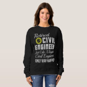 Zivil Engineering Zivil Engineer Ermüdung Zivil En Sweatshirt (Vorne ganz)