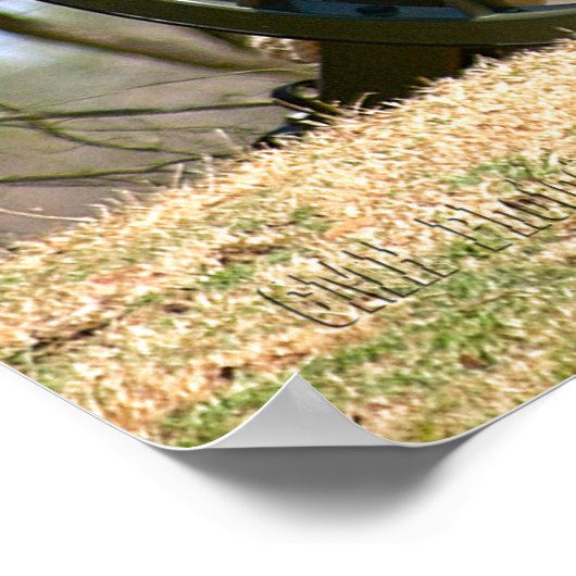 Zivil War Brass Cannon Poster (Ecke)