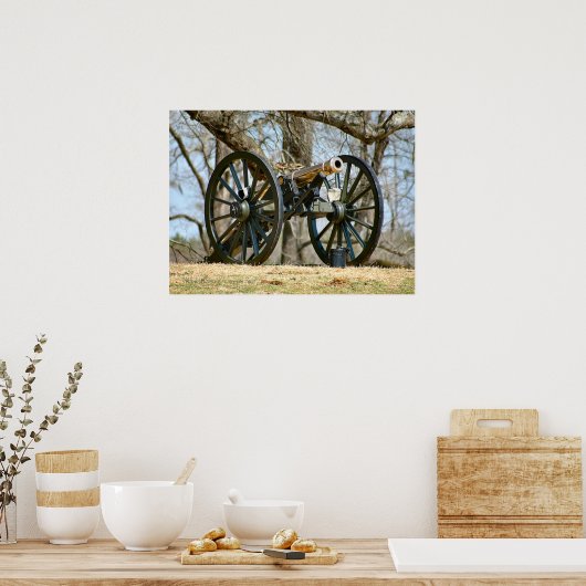 Zivil War Brass Cannon Poster (Küche)
