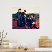 Zivil War Drummer Boys Playing Cards Julian Scott Poster (Küche)