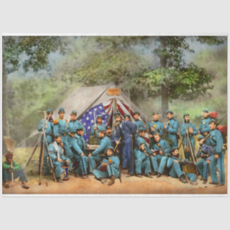 Zivil War - Engineer Company 8th NY Staat 1861 Seidenpapier