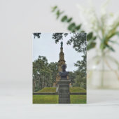 Zivil War Memorial Savannah GA Forsyth Park Foto Postkarte (Stehend Vorderseite)