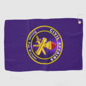 Zivile Angelegenheiten Golfhandtuch (Horizontal)