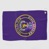 Zivile Angelegenheiten Golfhandtuch (Horizontal)