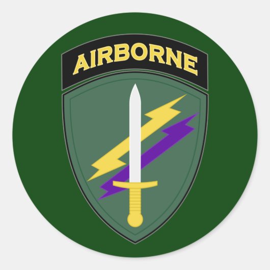 Zivile Angelegenheiten und psychologische Operatio Runder Aufkleber (Vorderseite)