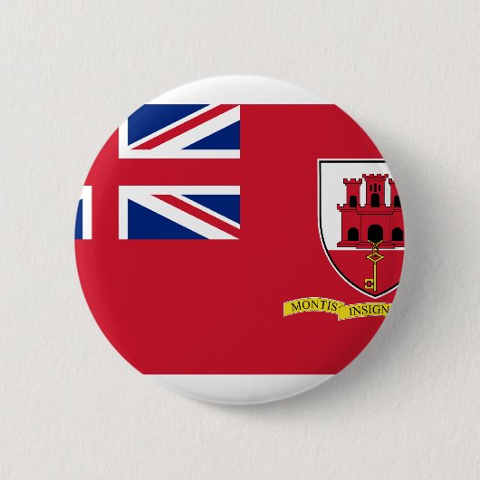 Zivile Fahne Gibraltar, Vereinigtes Königreich Button (Vorderseite)