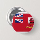 Zivile Fahne Gibraltar, Vereinigtes Königreich Button (Vorne & Hinten)