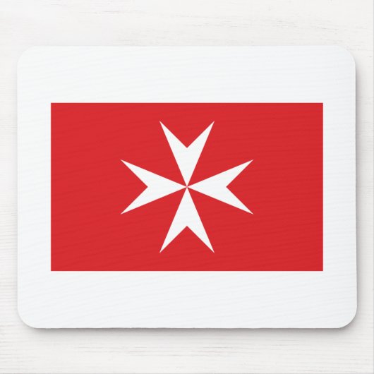 Zivile Fahne Maltas Mousepad (Vorne)