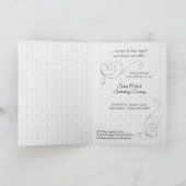 Zivile Feier Gay and Lesbian Wedding Silver Einladung (Innenseite)