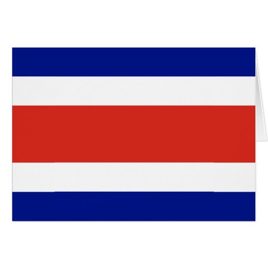 Zivile Flagge Costa Ricas (Vorderseite (Horizontal))