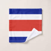 Zivile Flagge Costa Ricas Badhandtuch Set (Waschlappen)