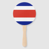 Zivile Flagge Costa Ricas Fächer (Rückseite)