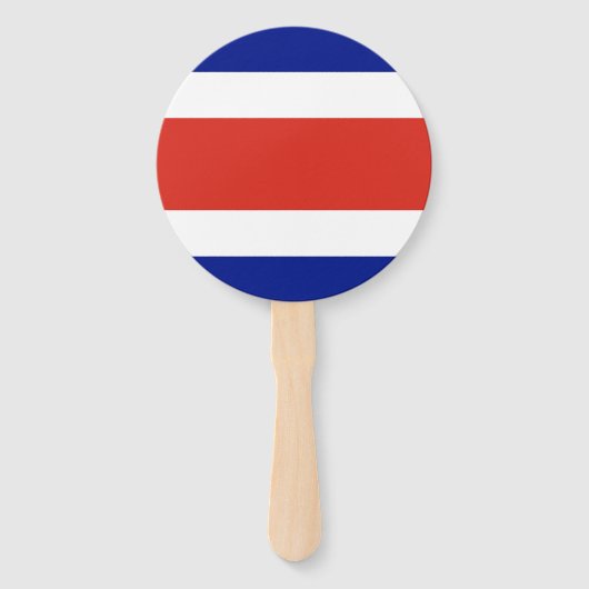 Zivile Flagge Costa Ricas Fächer (Vorderseite)