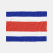 Zivile Flagge Costa Ricas Fleecedecke (Vorderseite (Horizontal))