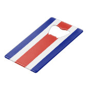 Zivile Flagge Costa Ricas Geldbeutel Flaschenöffner (Vorderseite Schrägansicht)