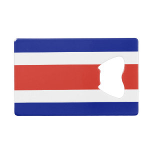 Zivile Flagge Costa Ricas Geldbeutel Flaschenöffner