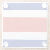 Zivile Flagge Costa Ricas Glasuntersetzer (Rückseite)
