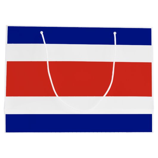 Zivile Flagge Costa Ricas Große Geschenktüte (Rückseite)