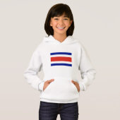 Zivile Flagge Costa Ricas Hoodie (Vorne ganz)