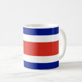 Zivile Flagge Costa Ricas Kaffeetasse (VorderseiteRechts)