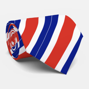 Zivile Flagge Costa Ricas Krawatte