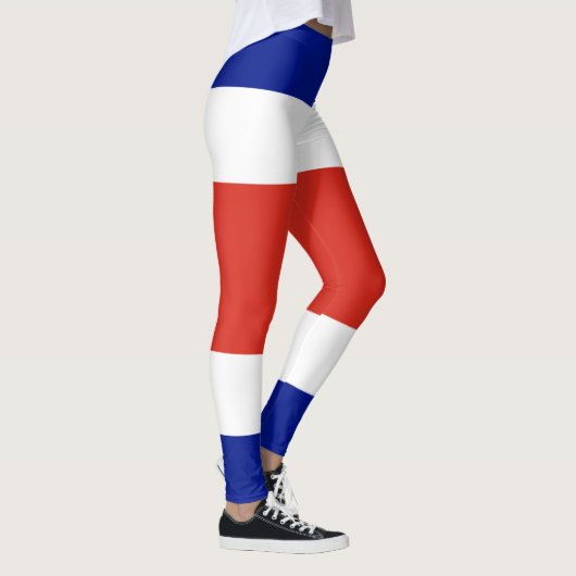 Zivile Flagge Costa Ricas Leggings (Rechts)