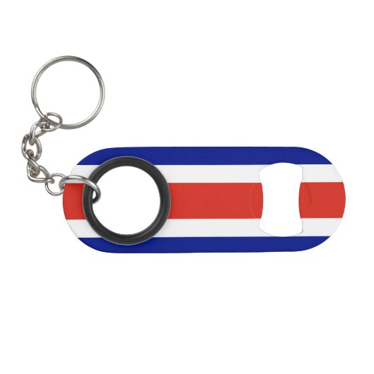 Zivile Flagge Costa Ricas Mini Flaschenöffner (Vorderseite (Horizontal))