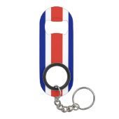 Zivile Flagge Costa Ricas Mini Flaschenöffner (Rückseite)