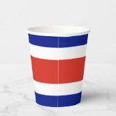 Zivile Flagge Costa Ricas Pappbecher (Rechts)