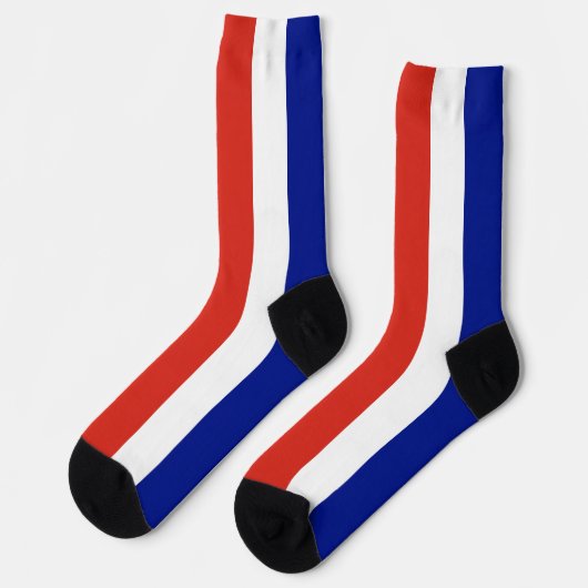 Zivile Flagge Costa Ricas Socken (Linkes Detail)