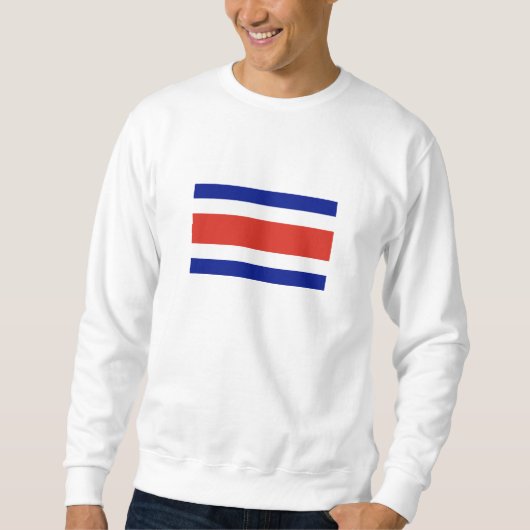 Zivile Flagge Costa Ricas Sweatshirt (Vorderseite)