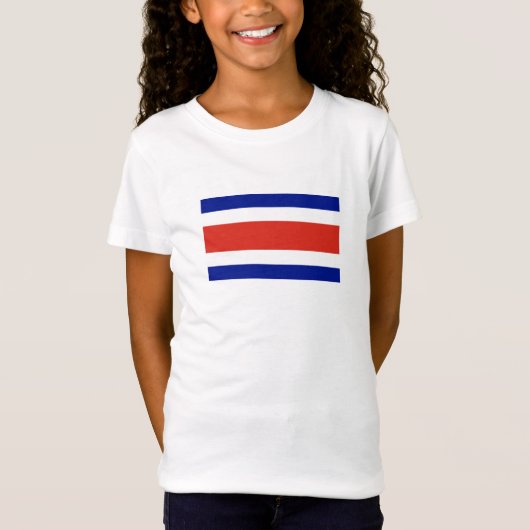 Zivile Flagge Costa Ricas T-Shirt (Vorderseite)