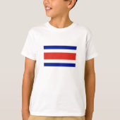 Zivile Flagge Costa Ricas T-Shirt (Vorderseite)