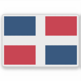 Zivile Flagge der Dominikanischen Republik (1849-h Aufkleber