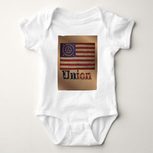 Zivile Gewerkschaft Flag ✨ antike Geschichte Baby Strampler