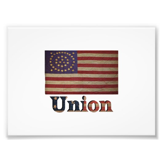 Zivile Gewerkschaft Flag ✨ antike Geschichte Fotodruck (Vorne)