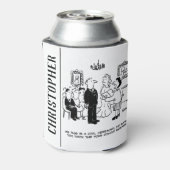 Zivile Hochzeitsfeier in einer Kanzlei Dosenkühler (Kanne Rückseite)