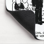 Zivile Hochzeitsfeier in einer Kanzlei Mousepad (Ecke)