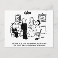 Zivile Hochzeitsfeier in einer Kanzlei