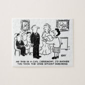 Zivile Hochzeitsfeier in einer Kanzlei Puzzle (Horizontal)