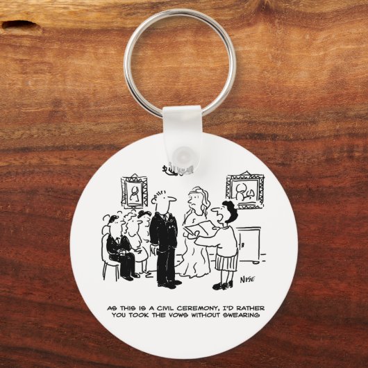 Zivile Hochzeitsfeier in einer Kanzlei Schlüsselanhänger (Vorderseite)