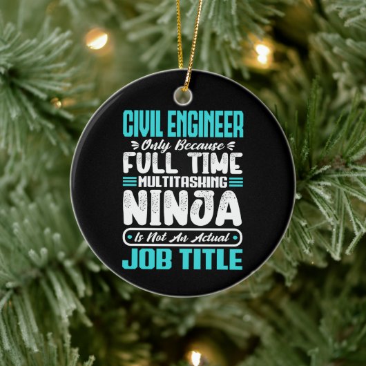 Zivile Ingenieurberufe Keramik Ornament (Baum)