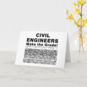 Zivile Ingenieure machen die Note Karte (Gelbe Blume)