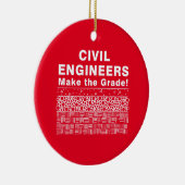 Zivile Ingenieure machen die Note Keramik Ornament (Rechts)