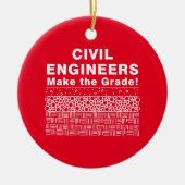 Zivile Ingenieure machen die Note Keramik Ornament (Vorne)