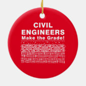 Zivile Ingenieure machen die Note Keramik Ornament (Hinten)