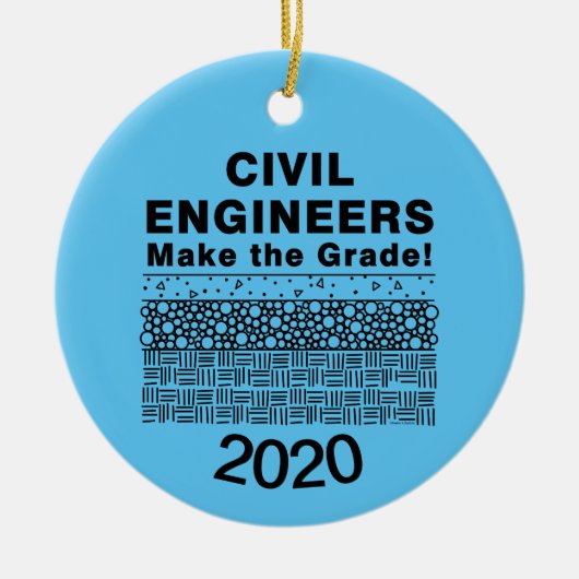 Zivile Ingenieure machen die Note Keramik Ornament (Vorne)