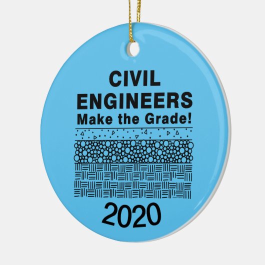 Zivile Ingenieure machen die Note Keramik Ornament (Links)
